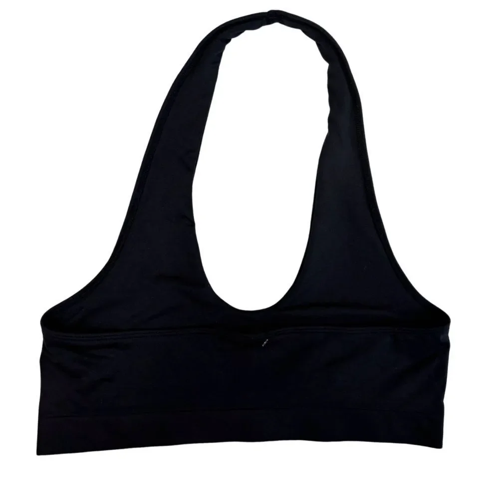 Free People Intimately Essential U Neck Halter in Black